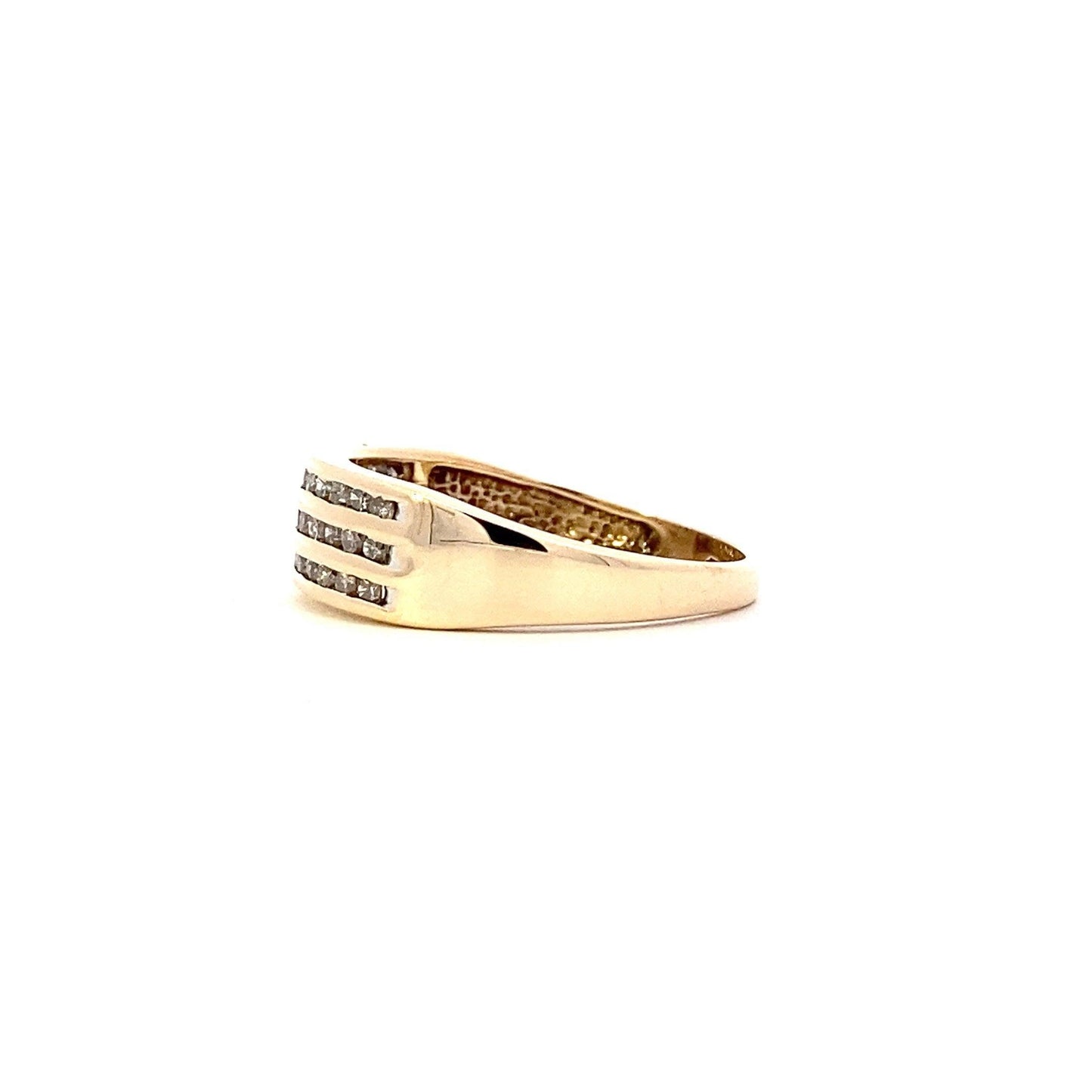 Anillo de Diamantes de Oro Amarillo 10K - 0.44ct - ipawnishop.com