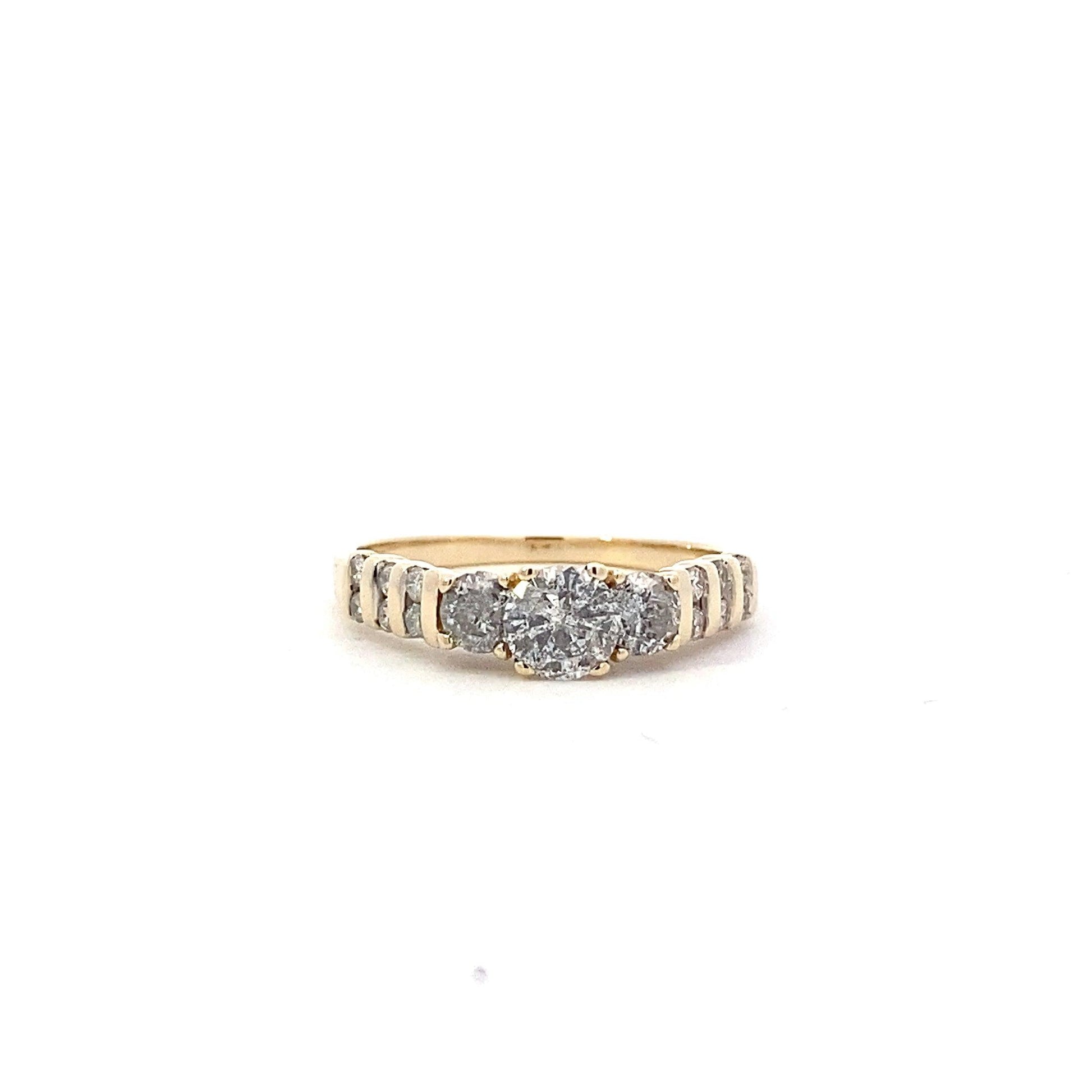 Anillo de Oro Amarillo 10K Diamante para Mujer - 1.01ct - ipawnishop.com