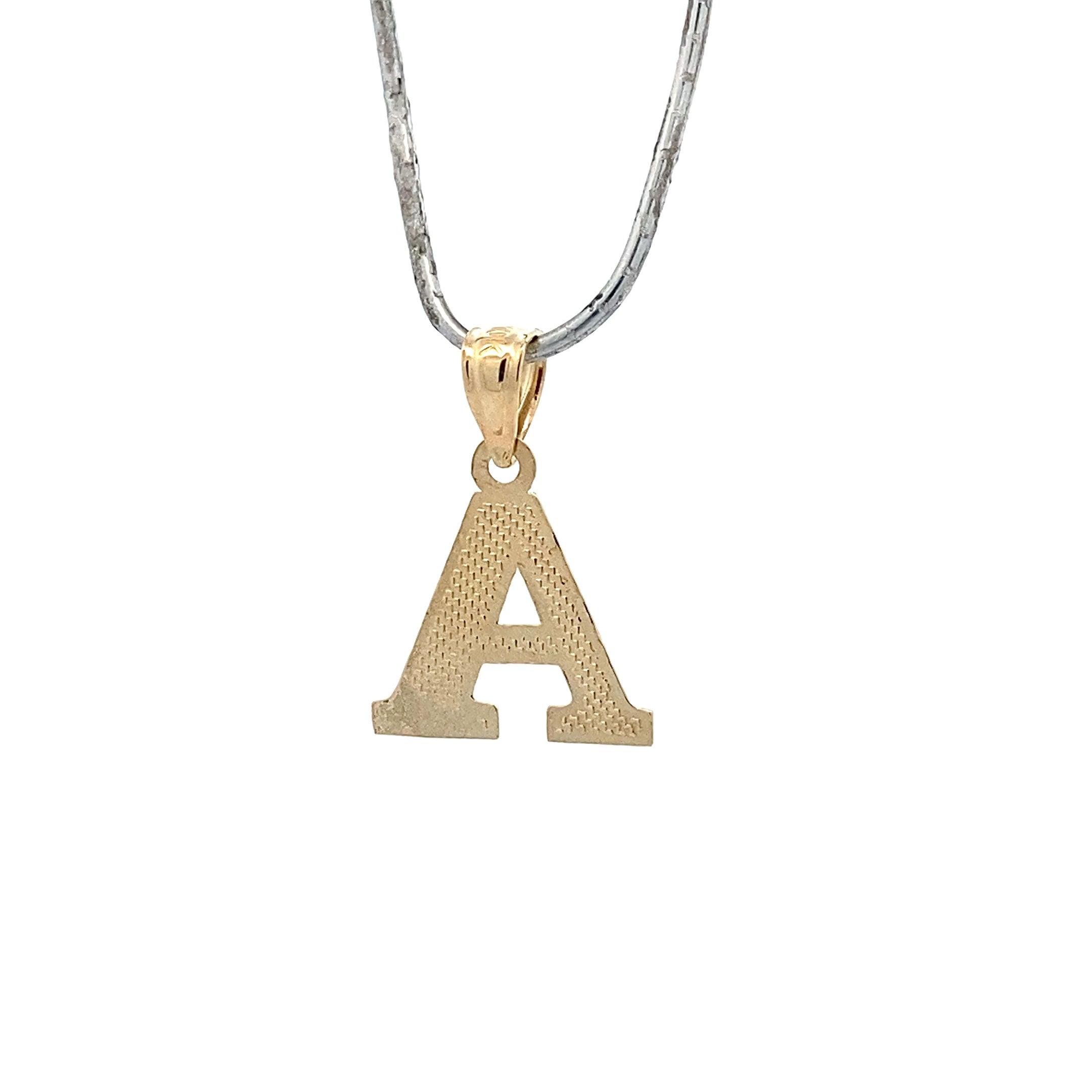 10K Yellow Gold Letter 