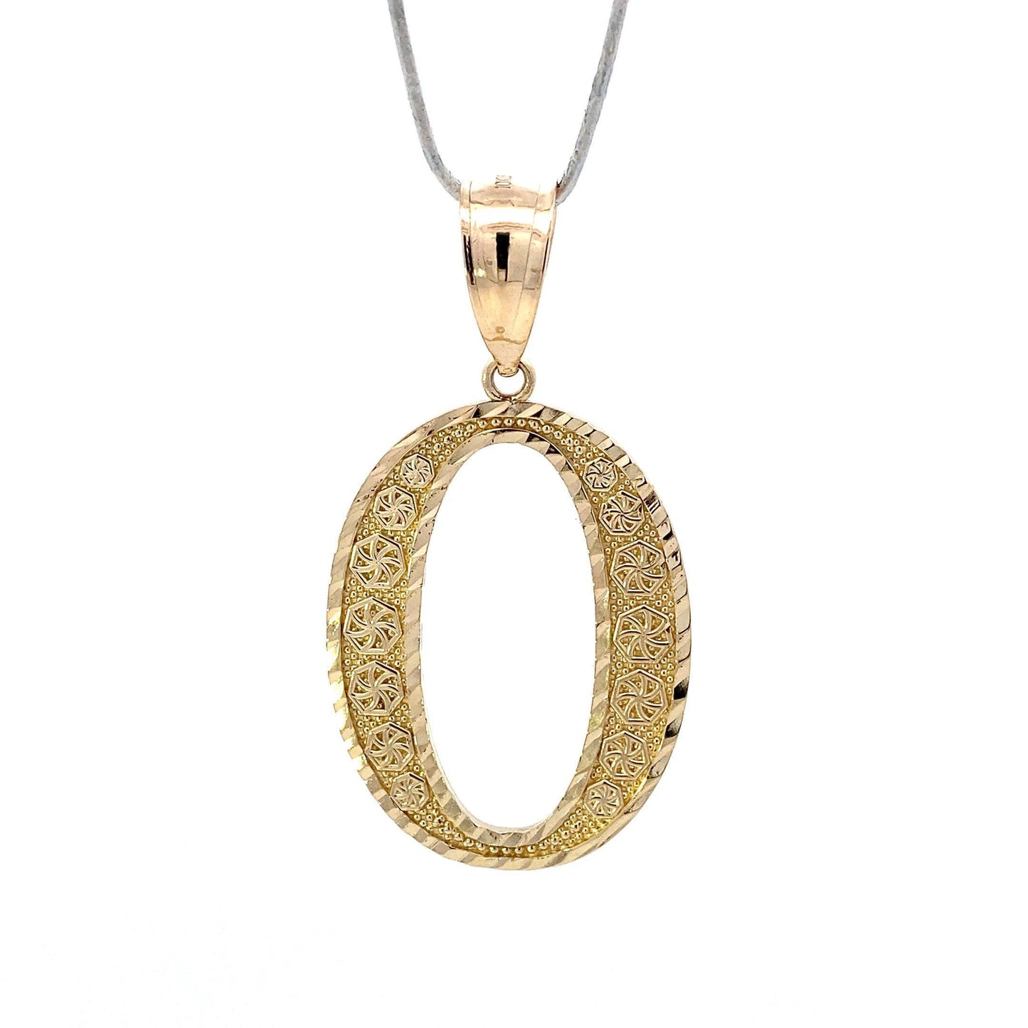 10K Yellow Gold Letter "O" Pendant - ipawnishop.com