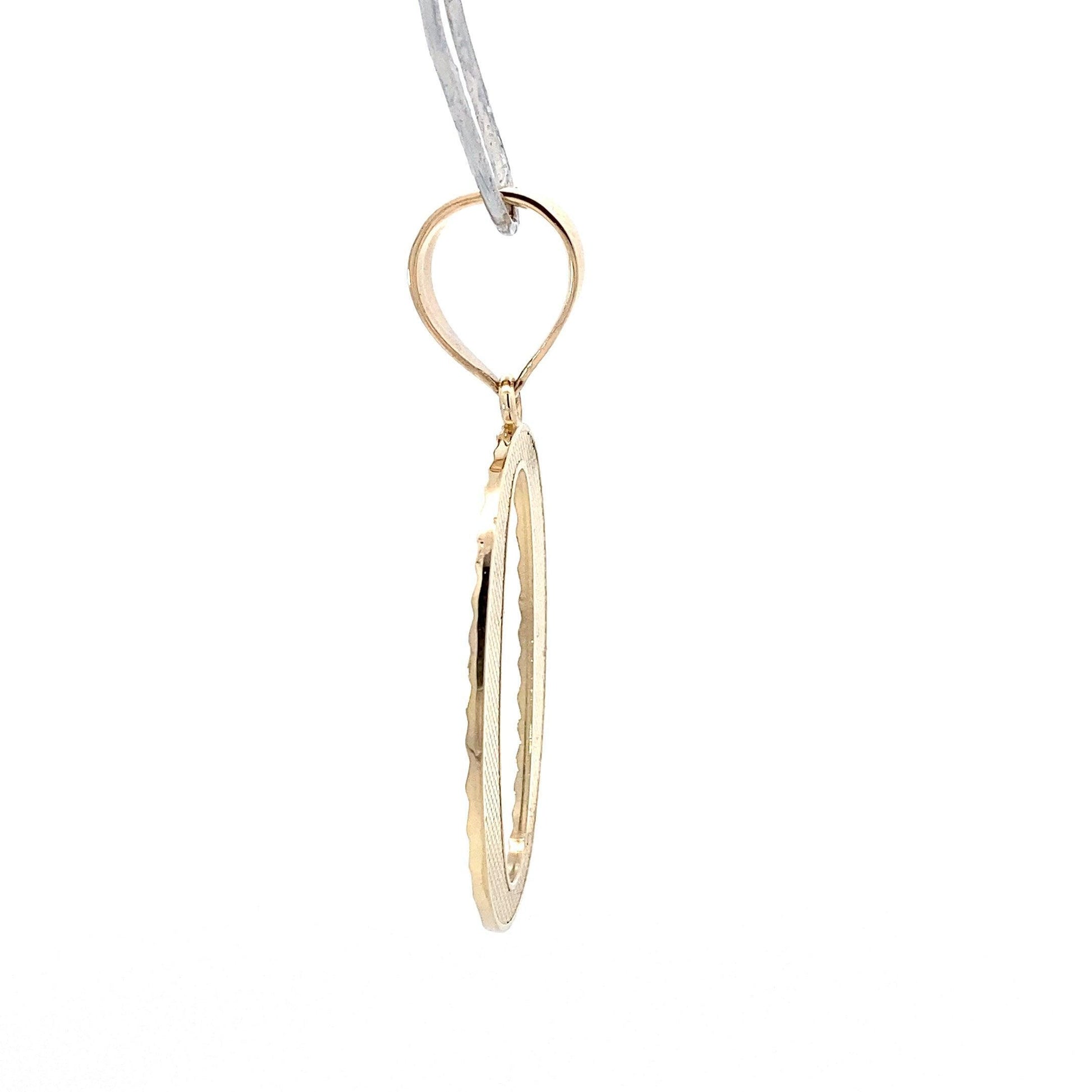 10K Yellow Gold Letter "O" Pendant - ipawnishop.com