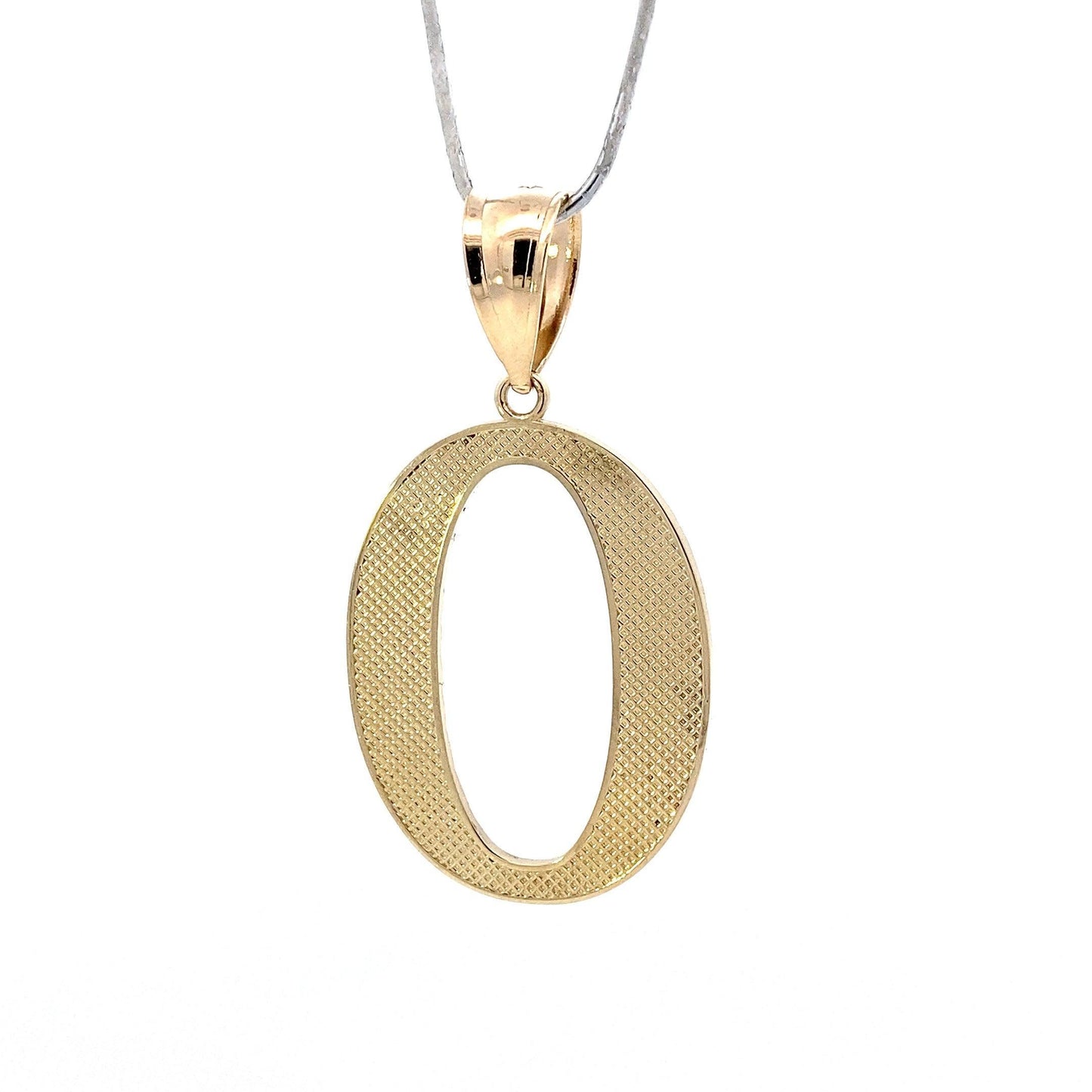 10K Yellow Gold Letter "O" Pendant - ipawnishop.com