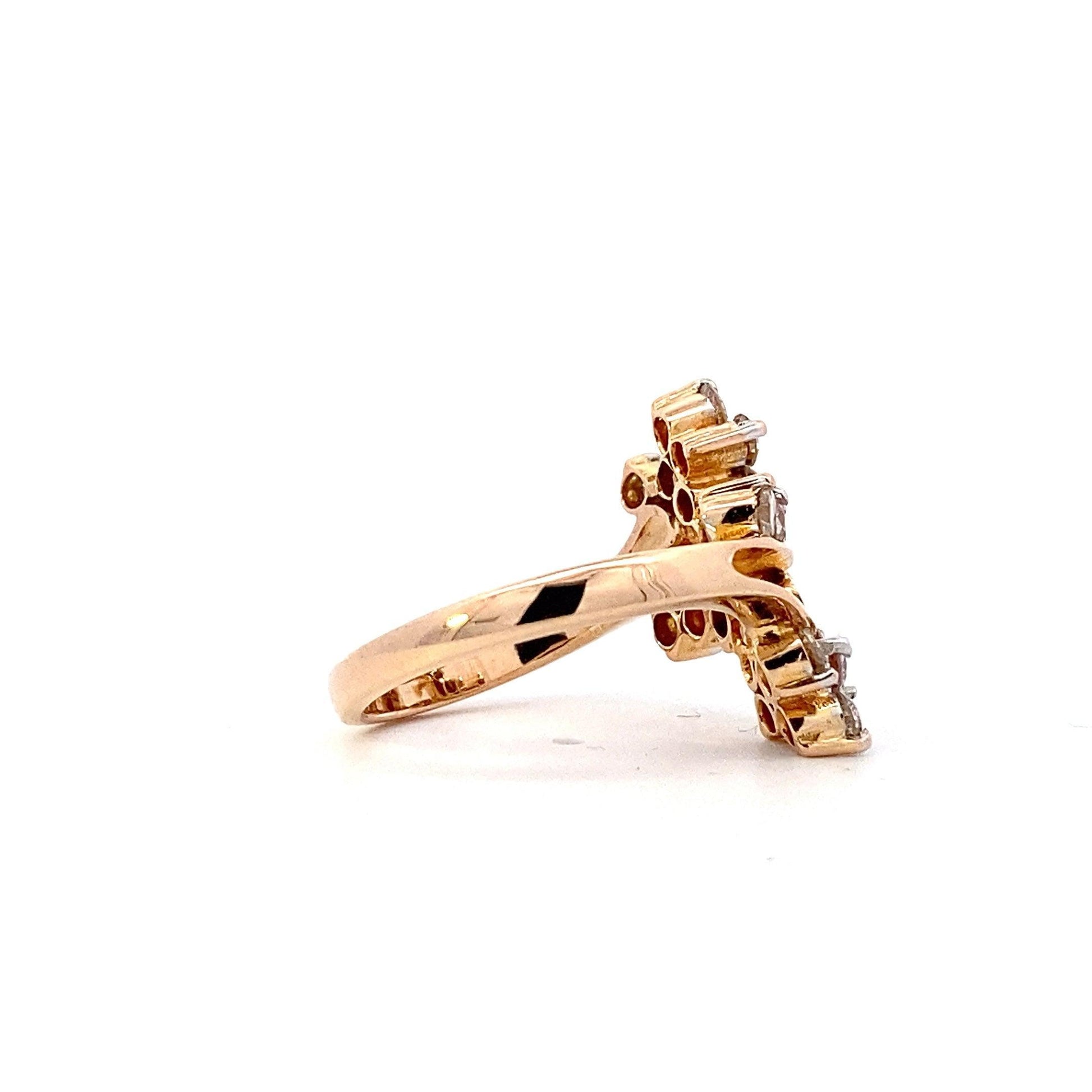 Anillo de Diamantes para Mujer en Oro Amarillo de 10K - 0.98ct - ipawnishop.com