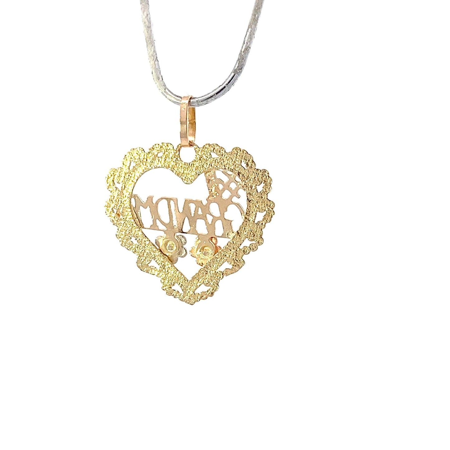 14K Tri-Color Gold #1 Grandma Pendant - ipawnishop.com