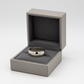 14K White Gold 8MM Milgrain Band