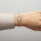 14K White Gold Bulova 17 Jewel Manual Wind Dress Women's Diamond Wristwatch - 1.79ct