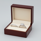 14K White Gold Diamond Engagement & Wedding Ring Set - 1.60ct