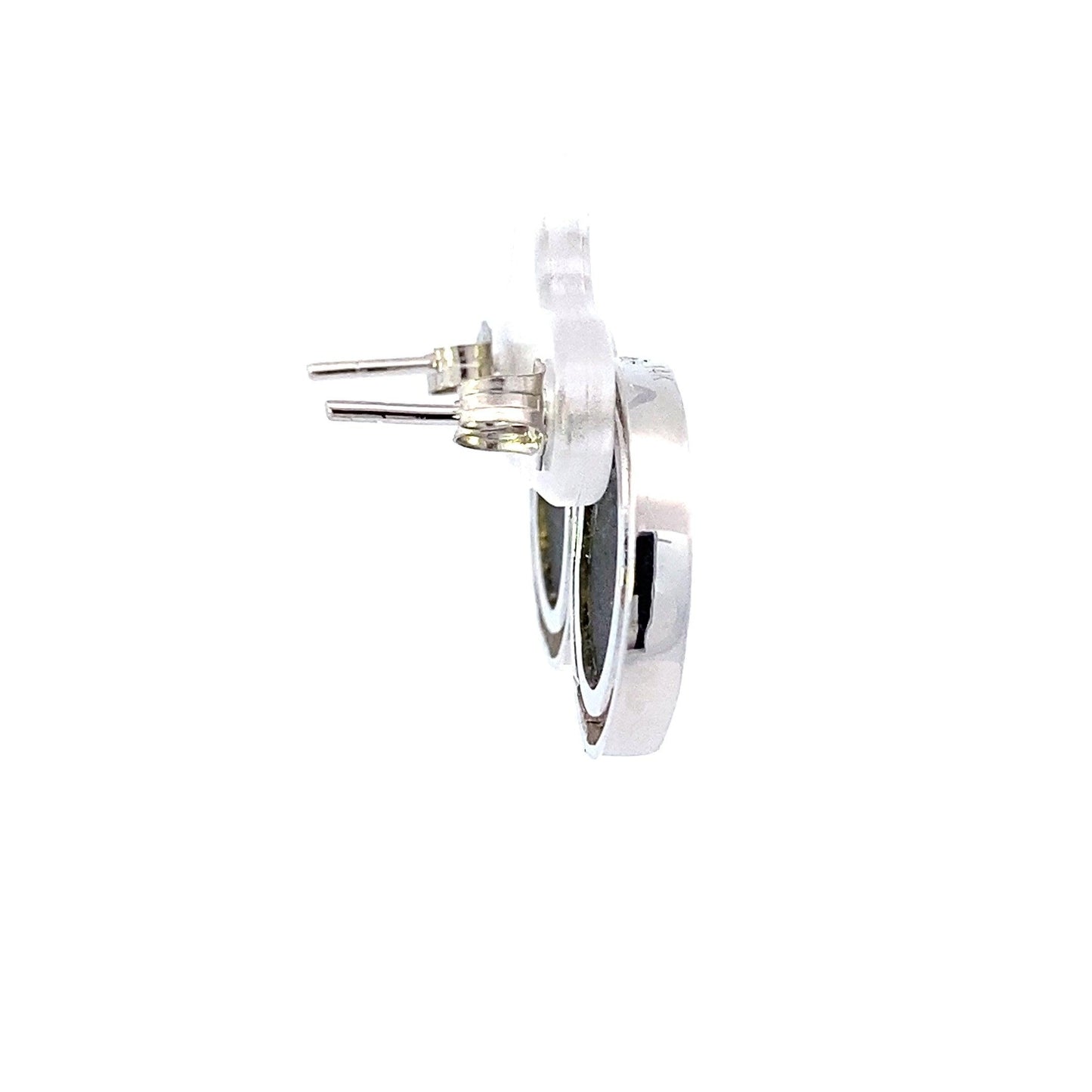 14K White Gold Diamond Mother Of Pearl Ring & Matching Earrings Set - 0.18ct - ipawnishop.com