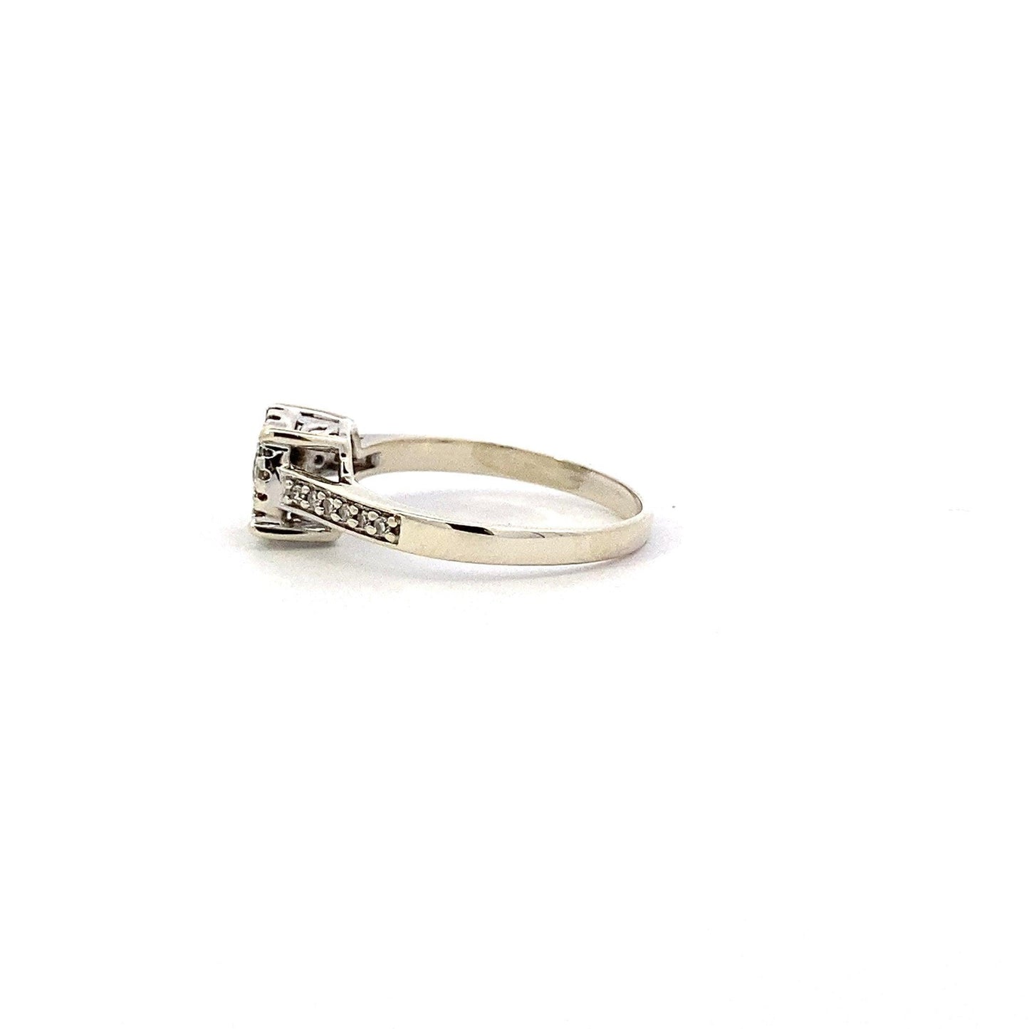 14K White Gold Diamond Ring - 0.36ct - ipawnishop.com