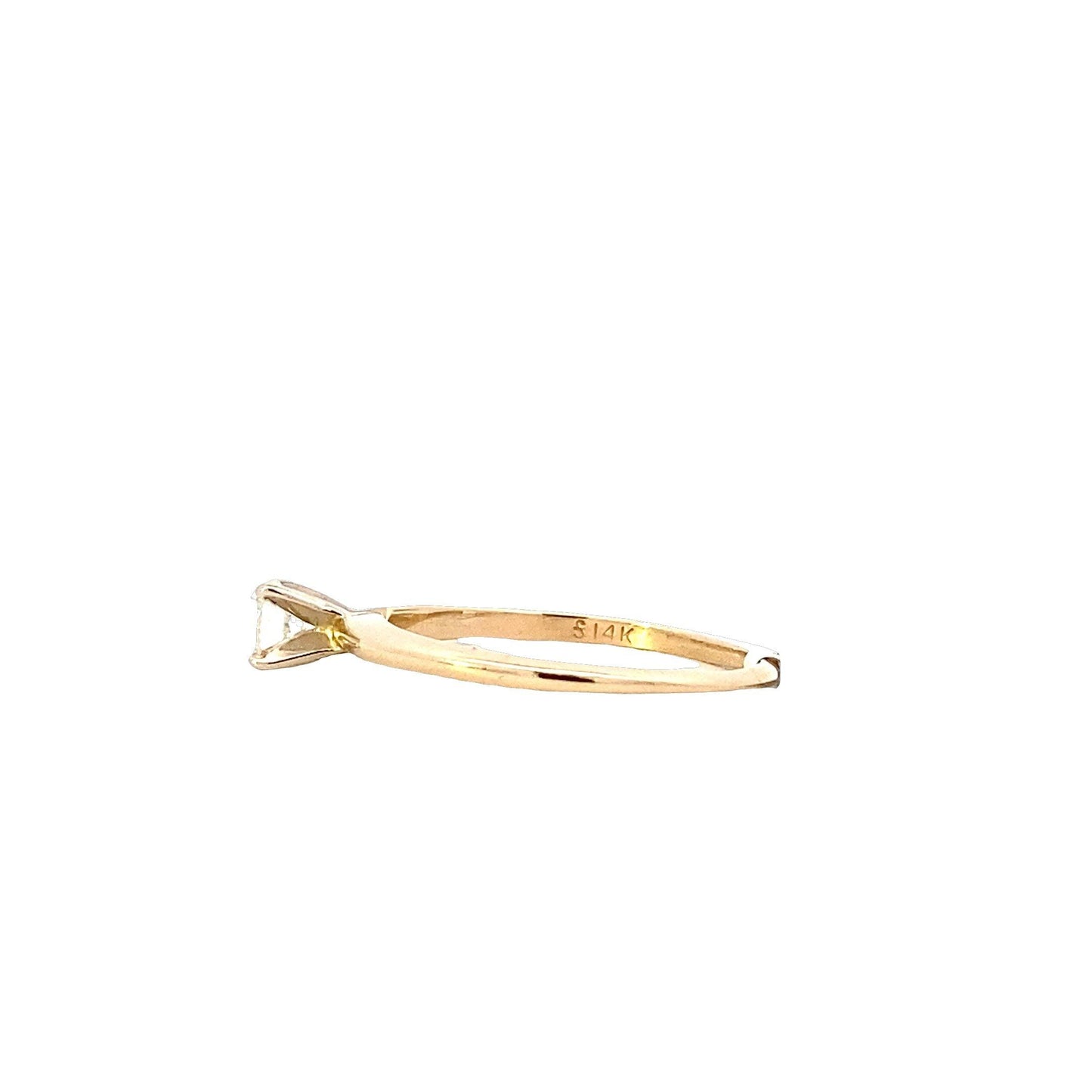 14K White Gold Diamond Solitaire Ring - 0.30ct - ipawnishop.com