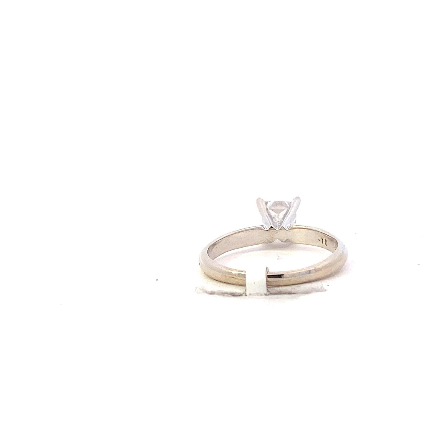 14K Anillo de Oro Blanco Diamante Solitario de la Mujer - 0.70ct - ipawnishop.com