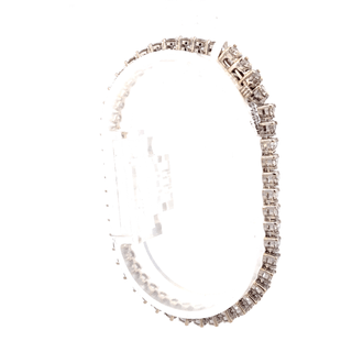 14K White Gold Diamond Tennis Bracelet - 5.59 CT - ipawnishop.com
