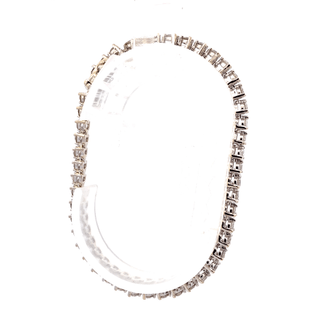 14K White Gold Diamond Tennis Bracelet - 5.59 CT - ipawnishop.com