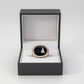 14K White Gold Onyx Men's Diamond Ring - 0.05ct