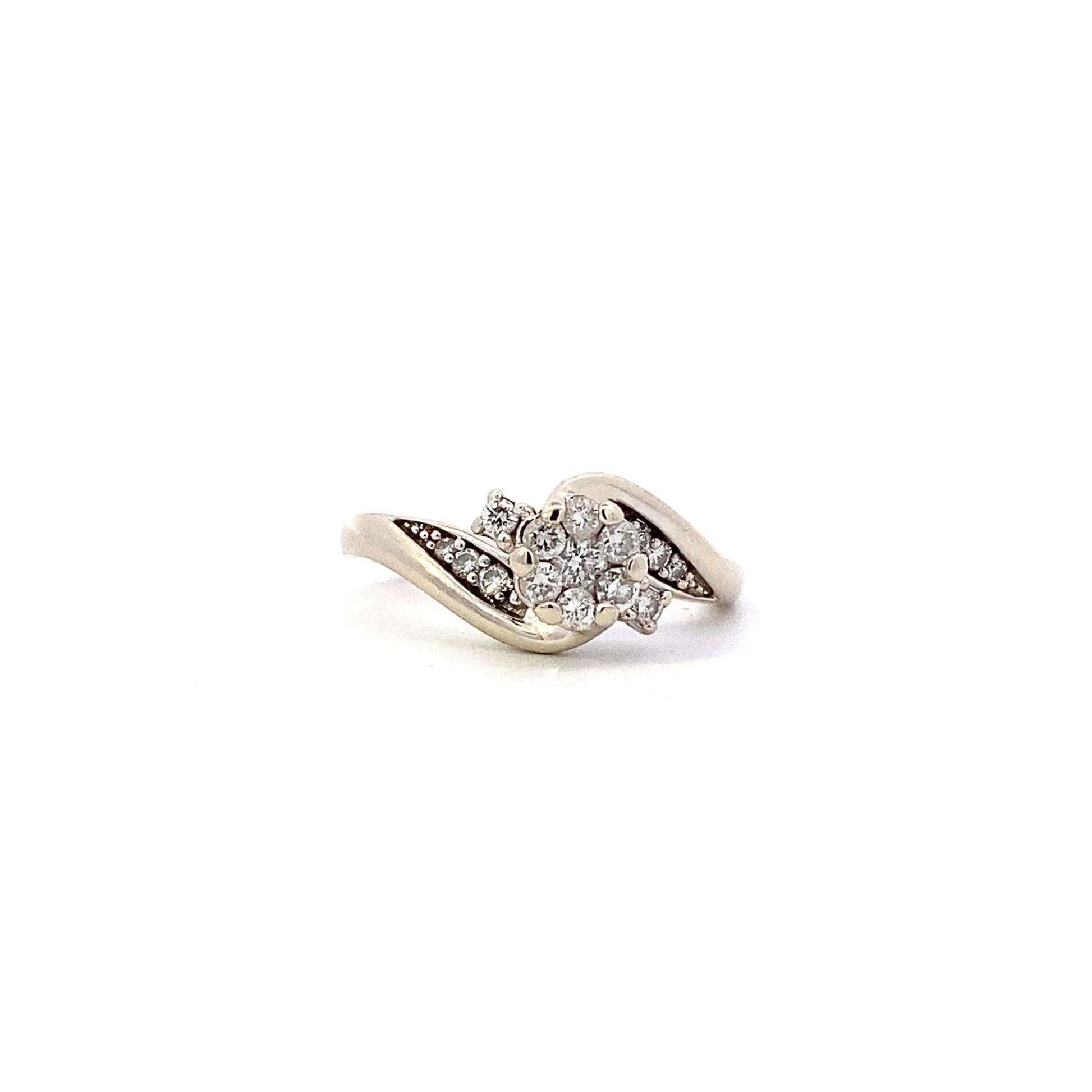 14K White Gold Women's Diamond Ring - 0.29ct - ipawnishop.com