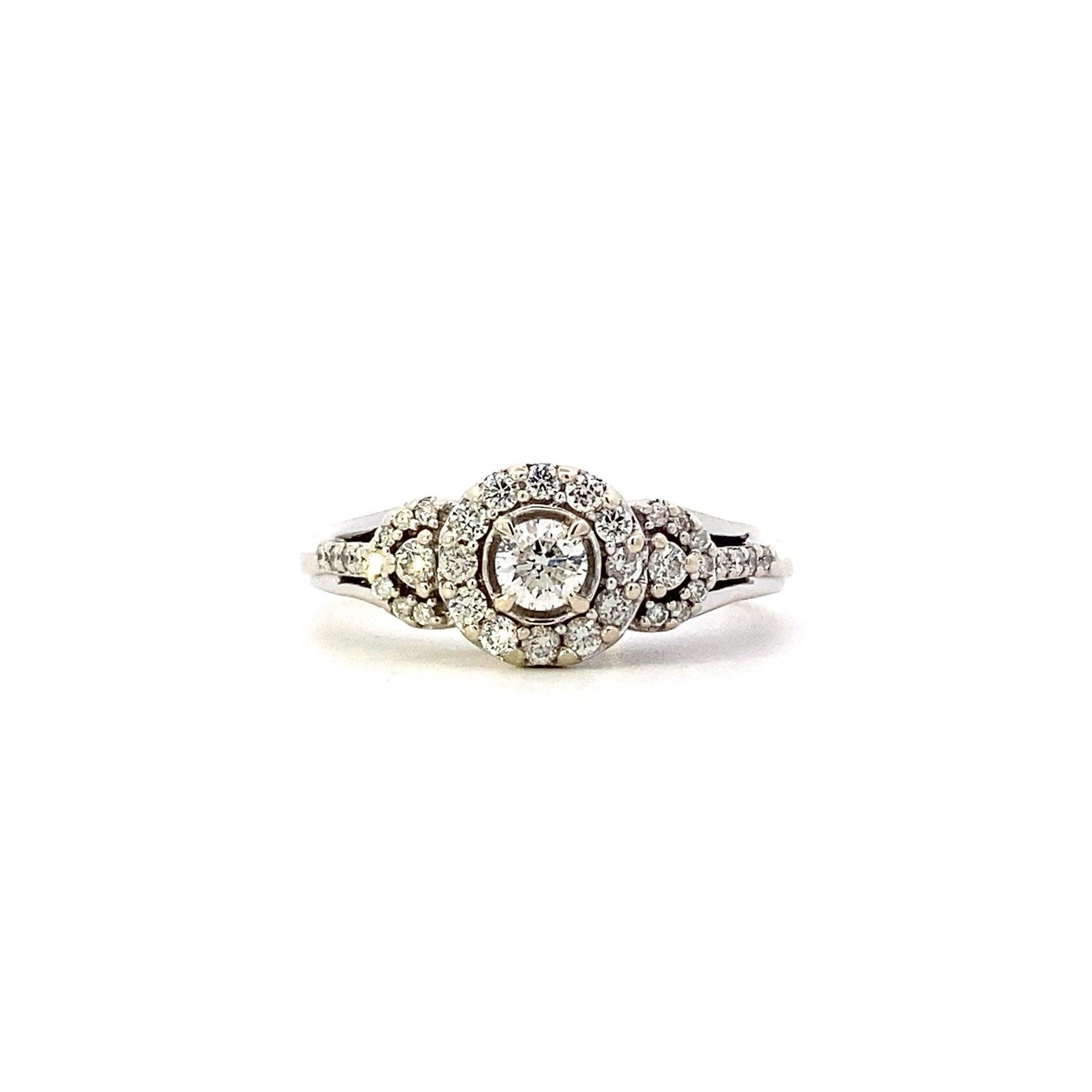 14K White Gold Women's Diamond Ring - 0.48ct - ipawnishop.com