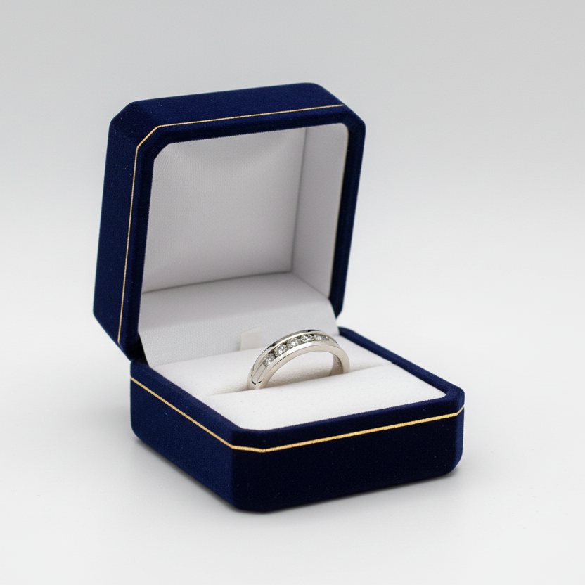 14K White Gold Women's Diamond Ring - 0.48ct