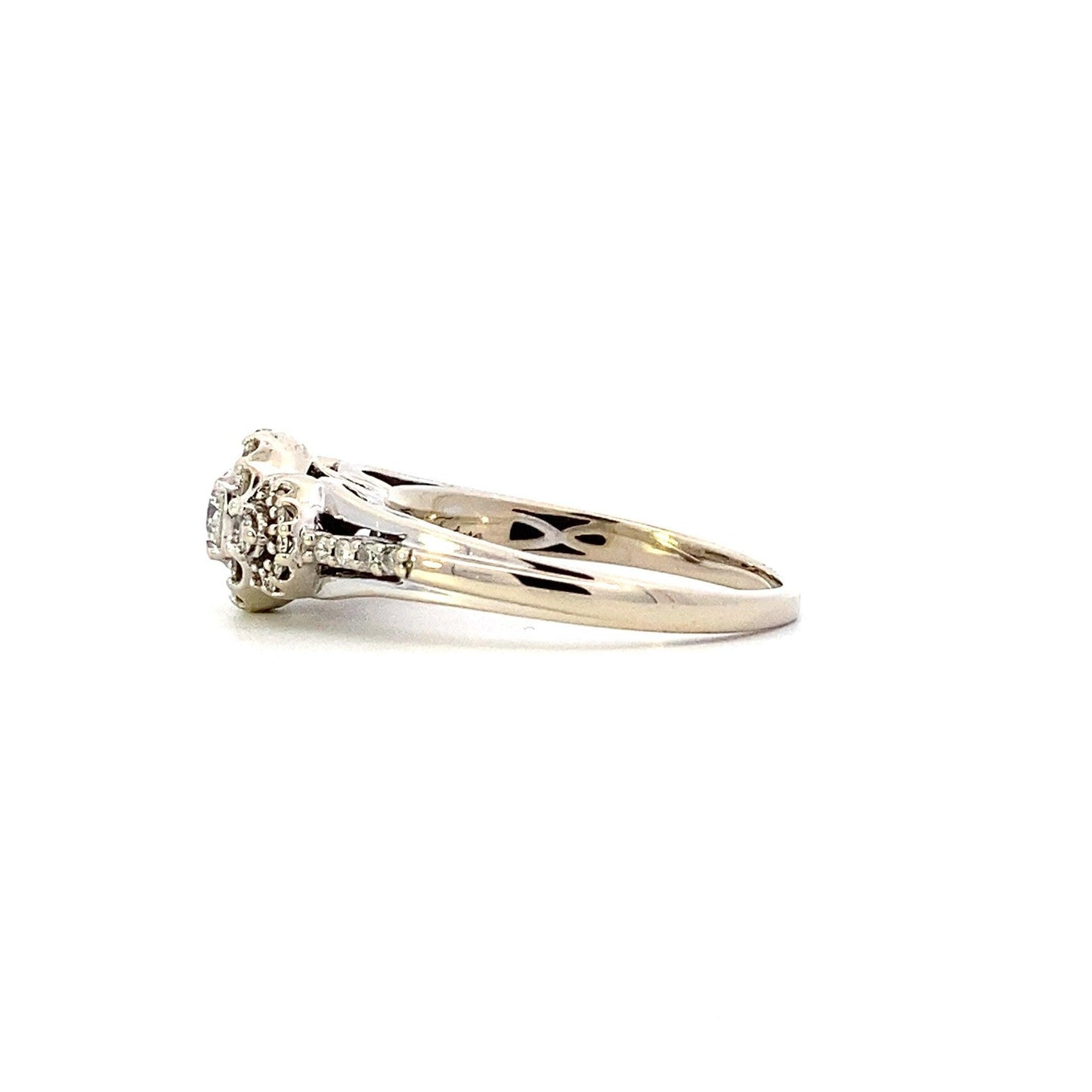 14K White Gold Women's Diamond Ring - 0.48ct - ipawnishop.com