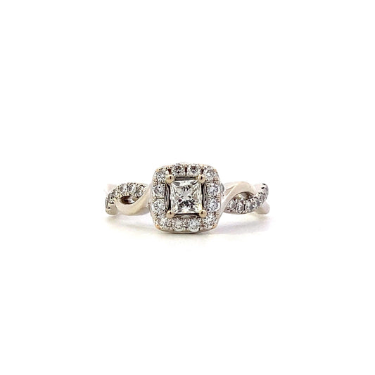 14K White Gold Women's Diamond Ring - 0.75ct - ipawnishop.com