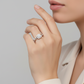 14K White Gold Women's Diamond Ring - 0.75ct