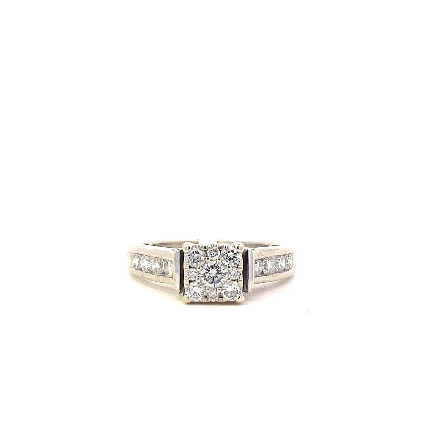 14K White Gold Women's Diamond Ring - 0.84ct - ipawnishop.com