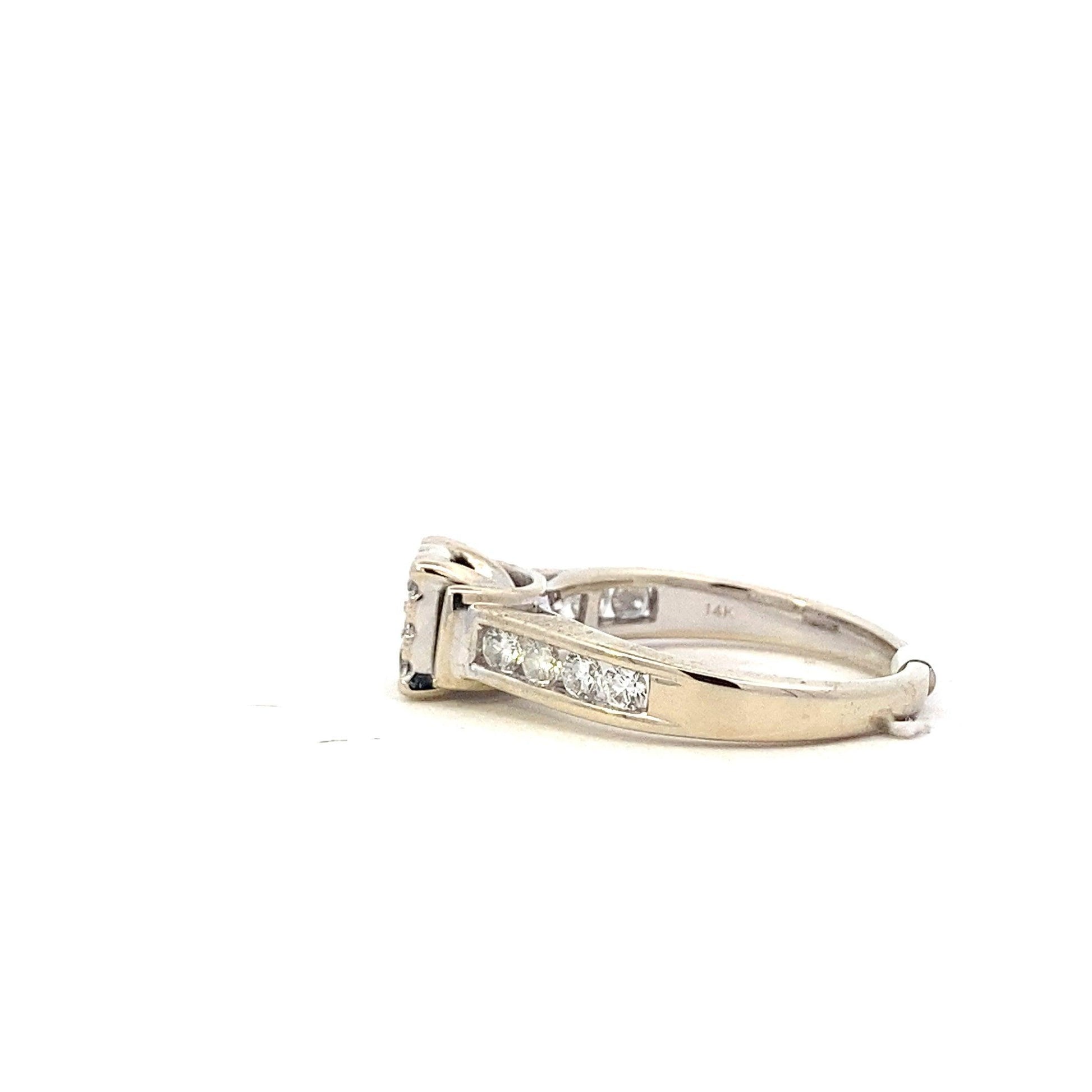 14K White Gold Women's Diamond Ring - 0.84ct - ipawnishop.com