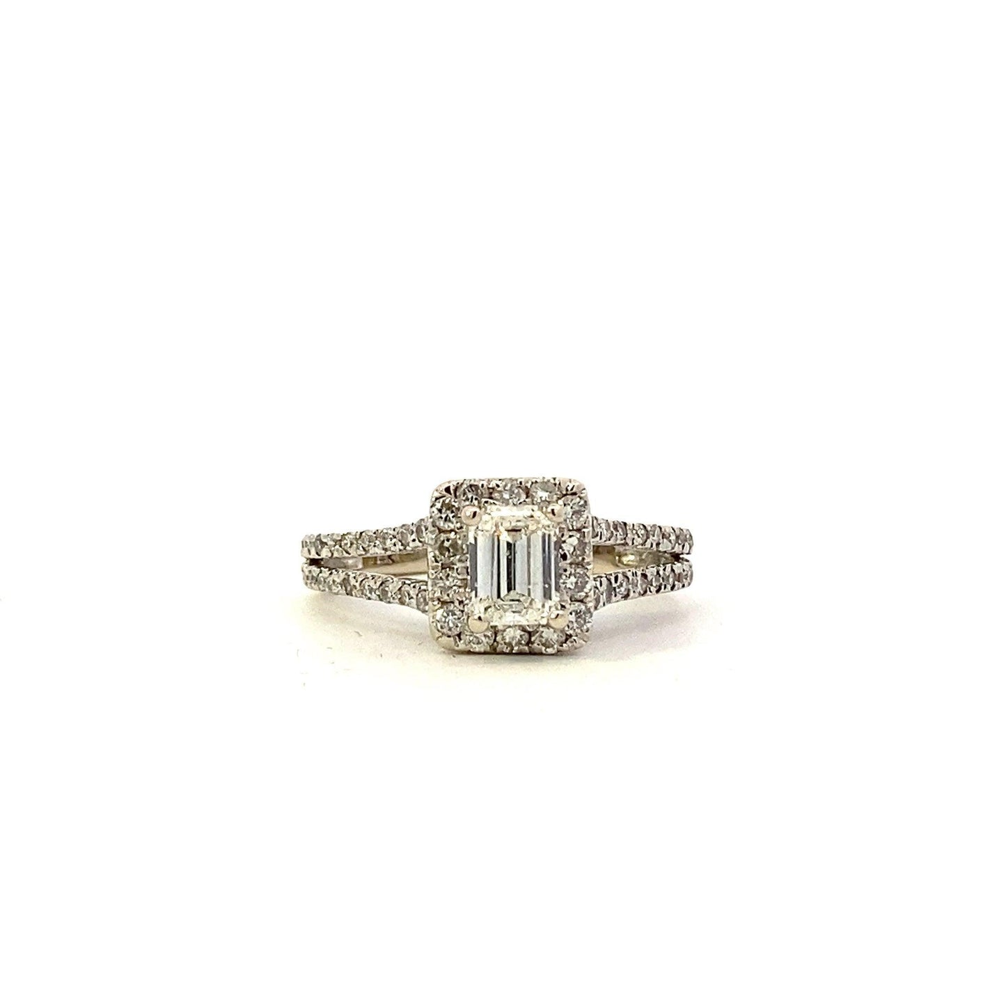 Anillo de Diamantes para Mujer en Oro Blanco 14K - 0.97ct - ipawnishop.com