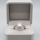14K White Gold Women's Diamond Ring - 0.97ct