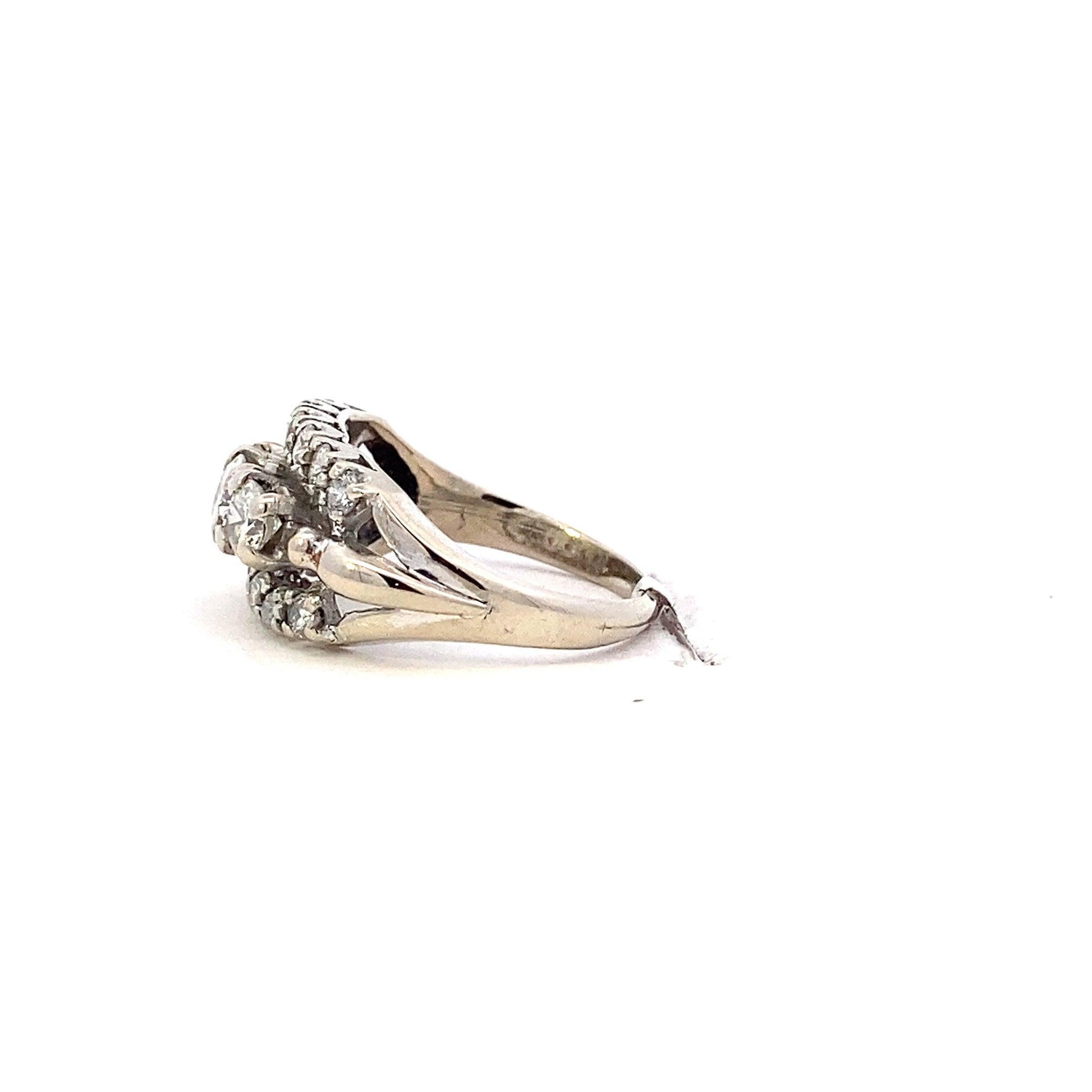 14K White Gold Women's Diamond Ring - 1.02ct - ipawnishop.com