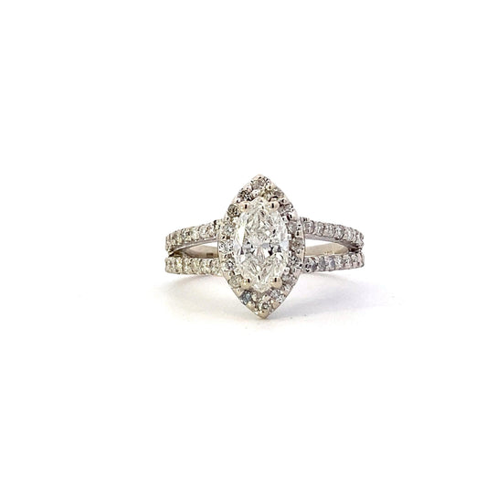 14K White Gold Women's Diamond Ring - 1.60ct - ipawnishop.com