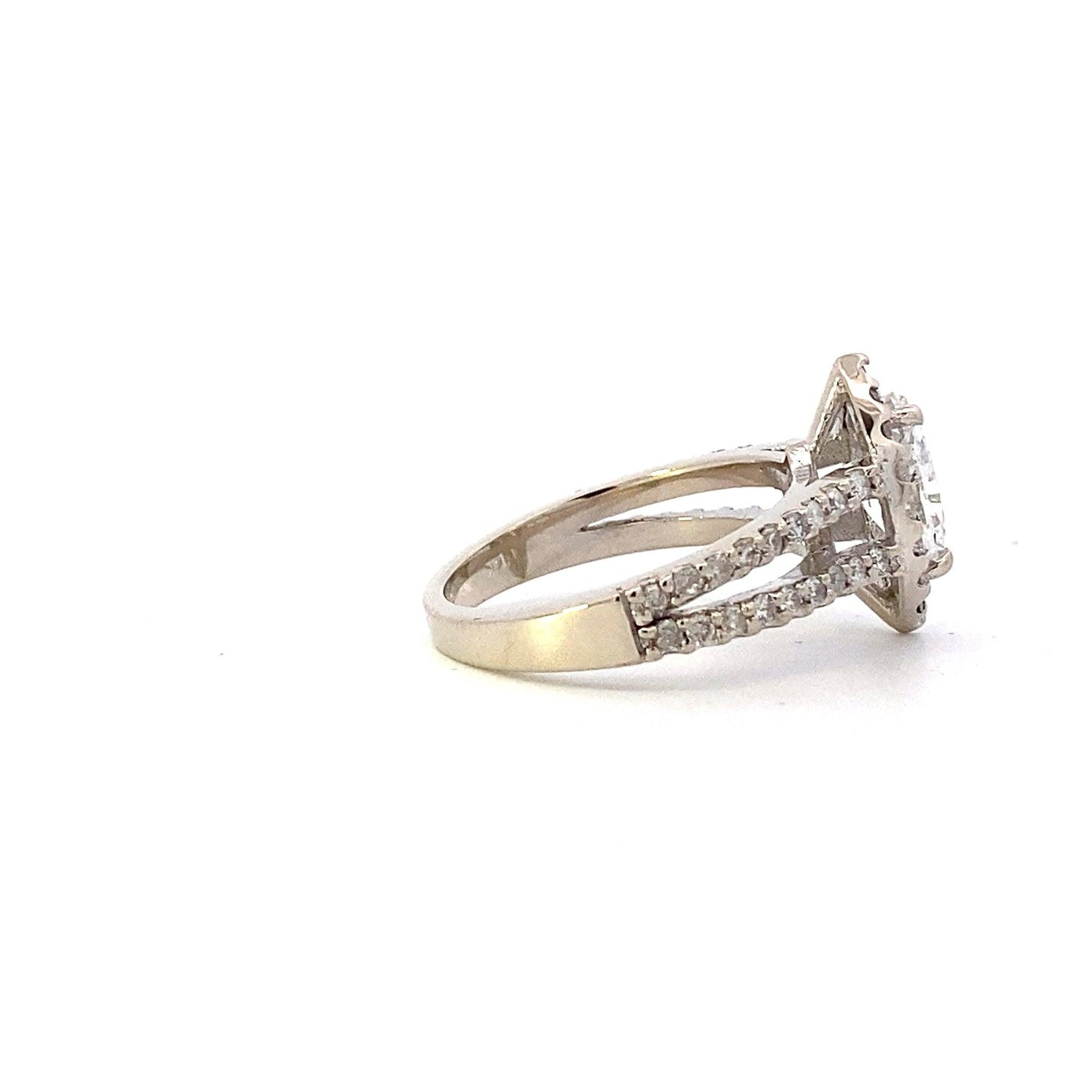 Anillo de Diamantes para Mujer en Oro Blanco 14K - 1.60ct - ipawnishop.com