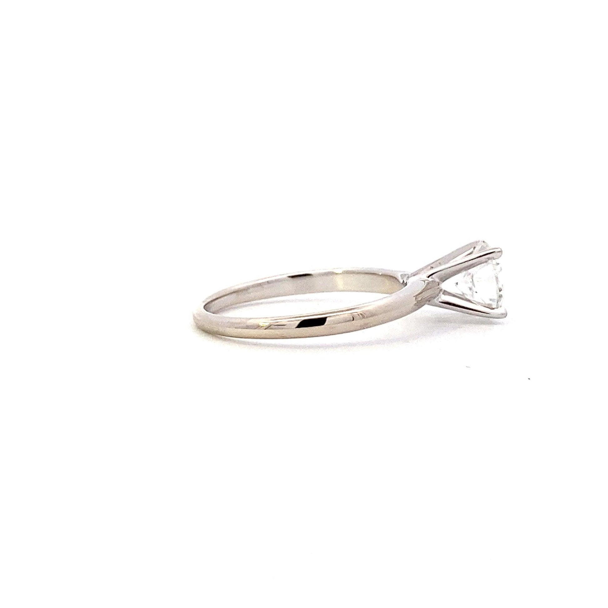 Anillo Solitario de Diamantes para Mujer en Oro Blanco 14K - 1.15ct - ipawnishop.com