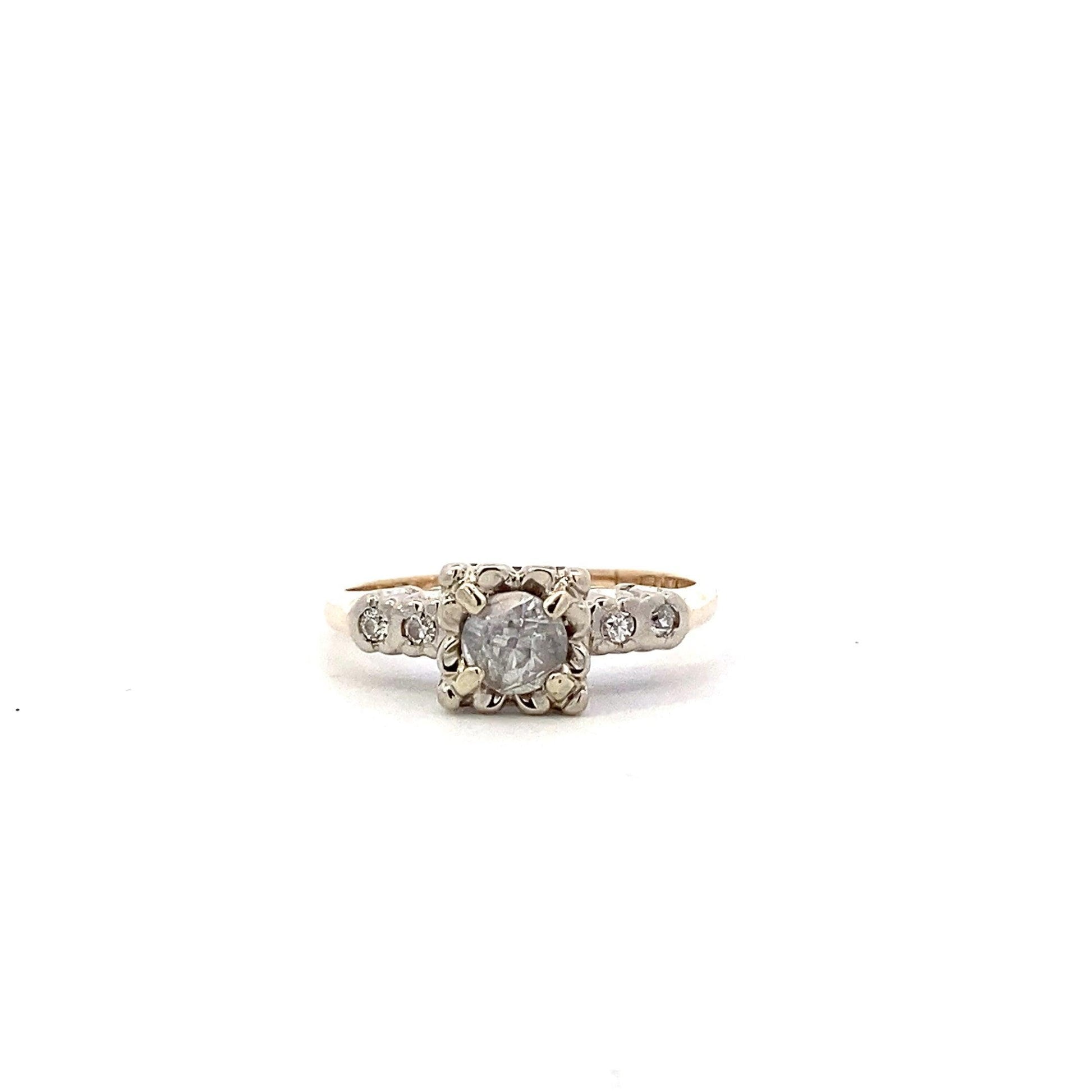 14K Yellow & White Gold Women's Diamond Ring - 0.43ct - ipawnishop.com