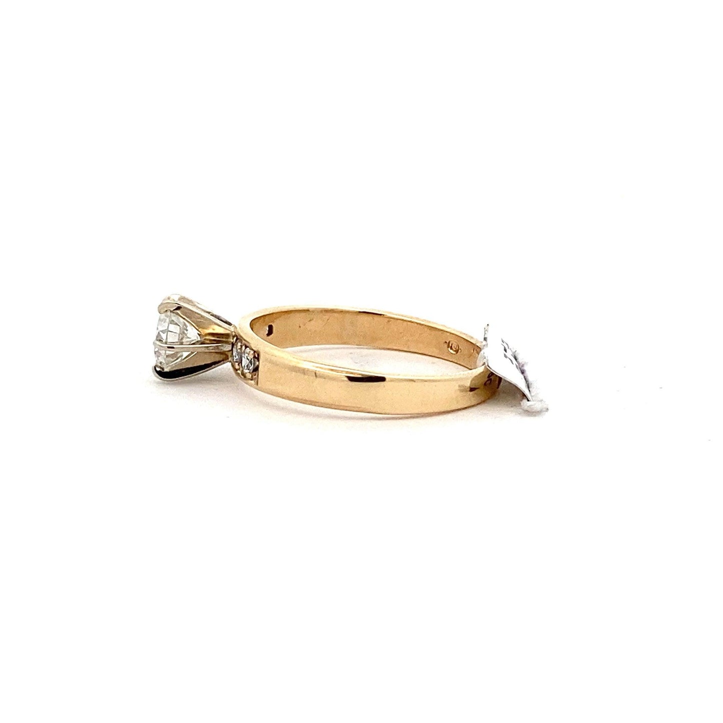 Anillo de Diamantes para Mujer en Oro Amarillo y Blanco de 14K - 0.57ct - ipawnishop.com