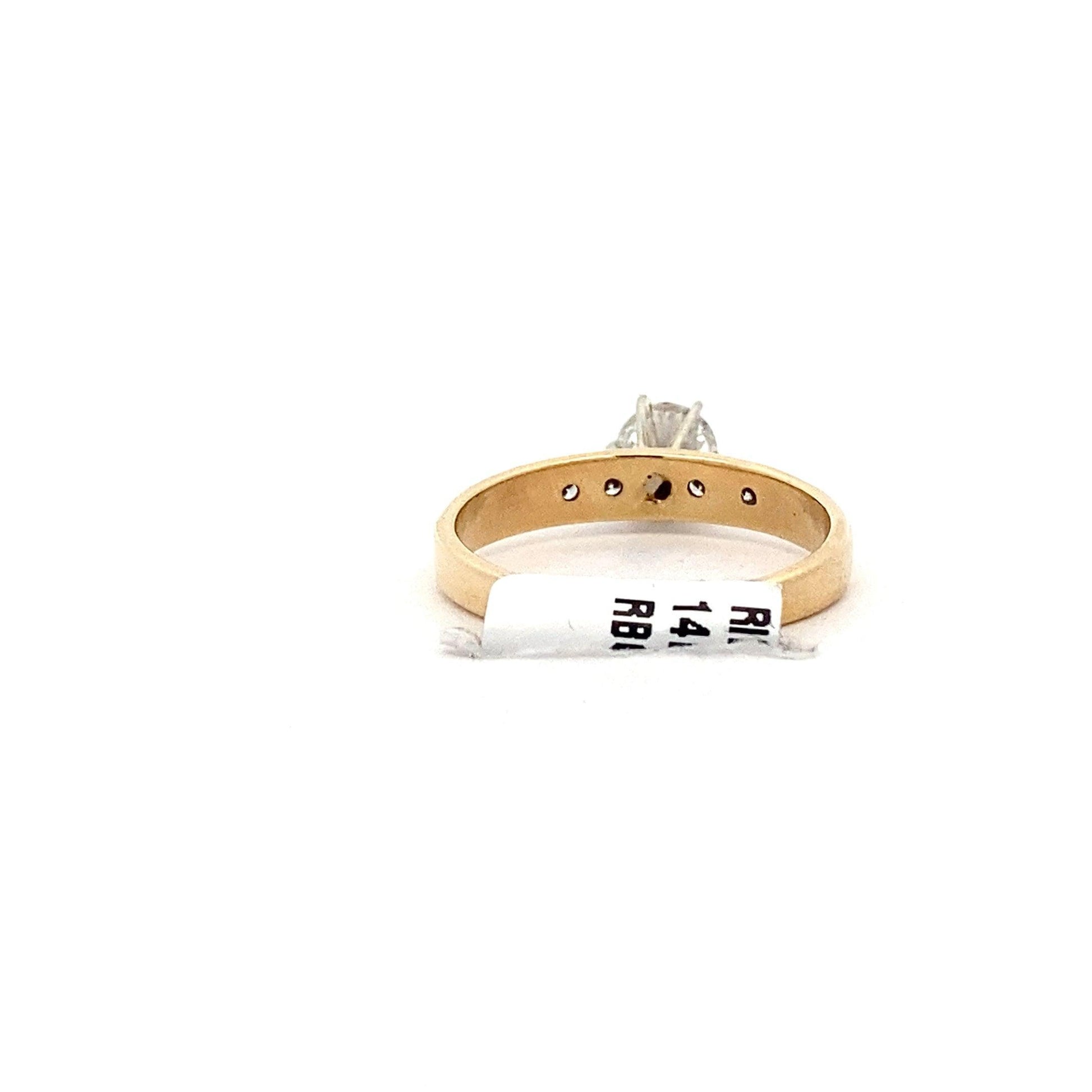 14K Yellow & White Gold Women's Diamond Ring - 0.57ct - ipawnishop.com