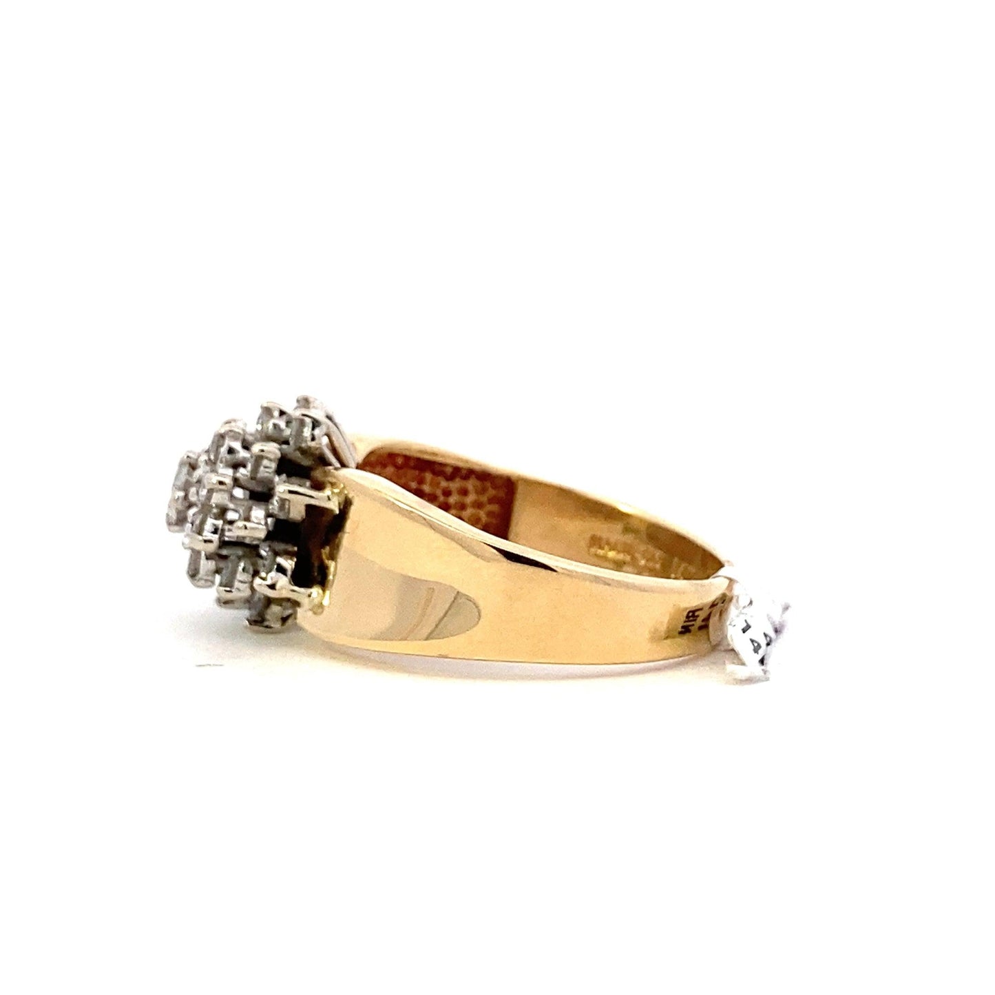 Anillo de Diamantes para Mujer en Oro Amarillo y Blanco de 14K - 0.72ct - ipawnishop.com