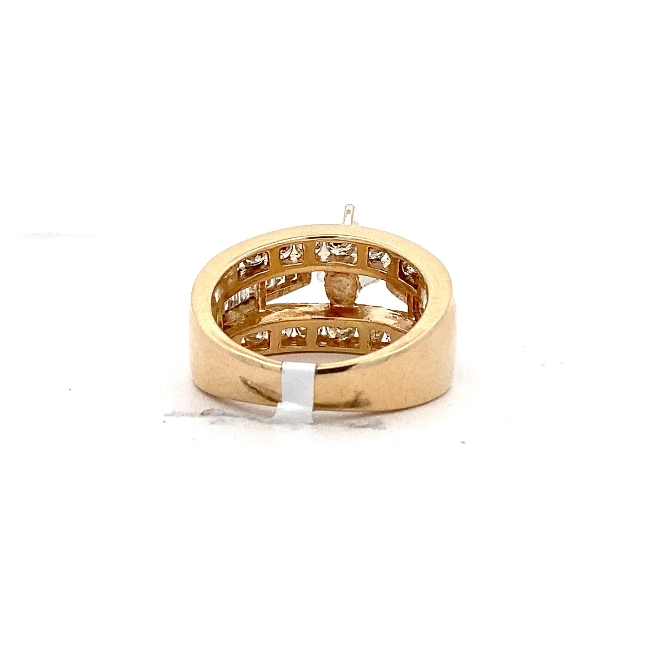 14K Yellow & White Gold Women's Diamond Ring - 1.87ct - ipawnishop.com