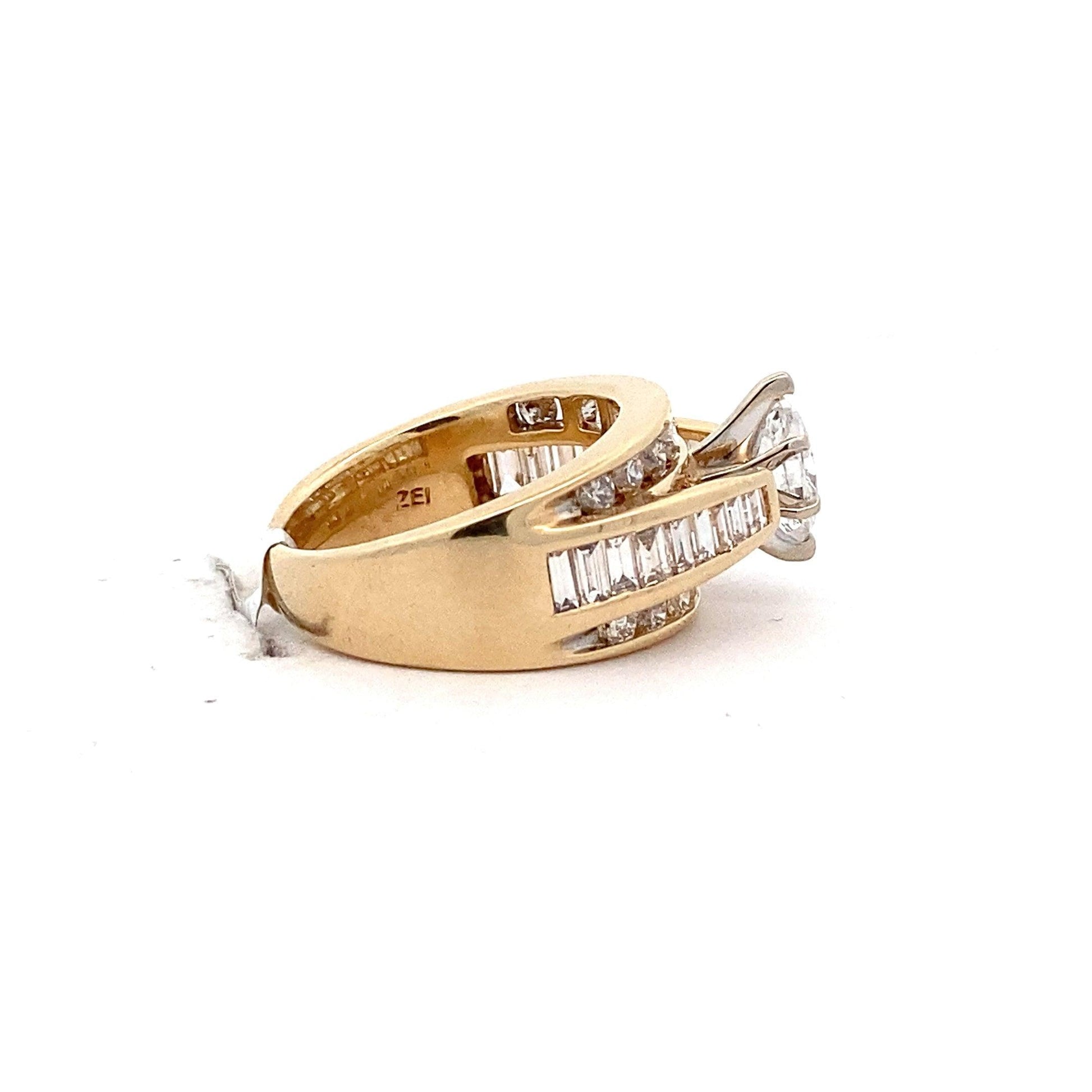 14K Yellow & White Gold Women's Diamond Ring - 1.87ct - ipawnishop.com