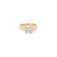 14K Yellow & White Gold Women's Diamond Solitaire Ring - 1.0ct - ipawnishop.com