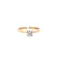14K Yellow & White Women's Diamond Solitaire Ring - 0.46ct - ipawnishop.com