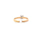 14K Yellow & White Women's Diamond Solitaire Ring - 0.46ct - ipawnishop.com