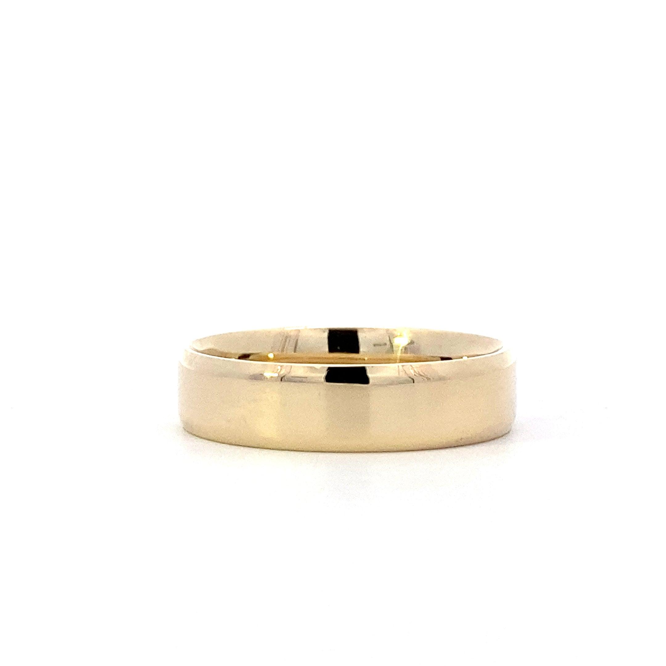14K Yellow Gold 5.8MM Solid Band Ring - ipawnishop.com