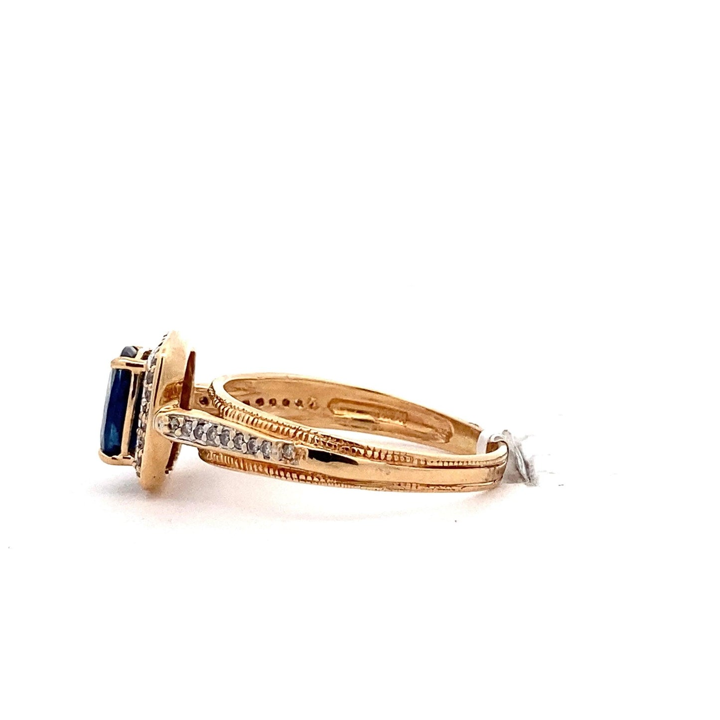 14K Yellow Gold & Sapphire Women's Diamond Ring - 1.92ct - ipawnishop.com
