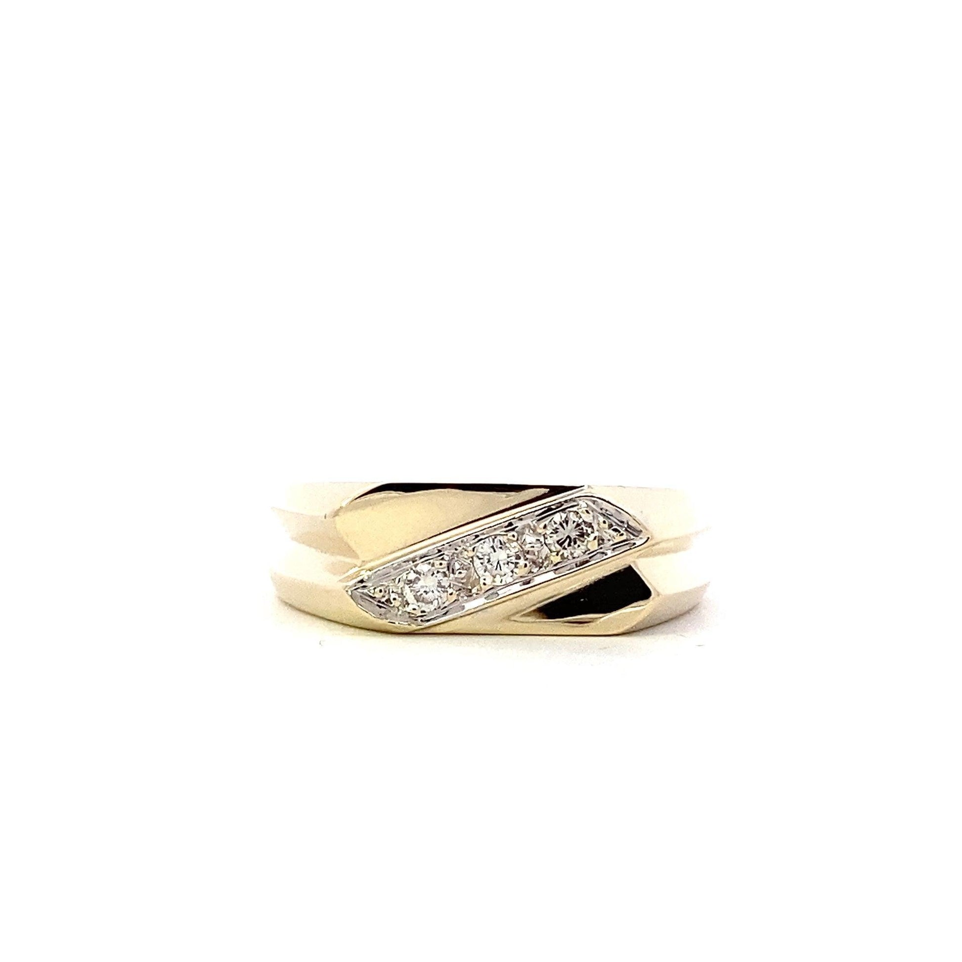 14K Yellow Gold Diamond Ring - 0.14ct - ipawnishop.com