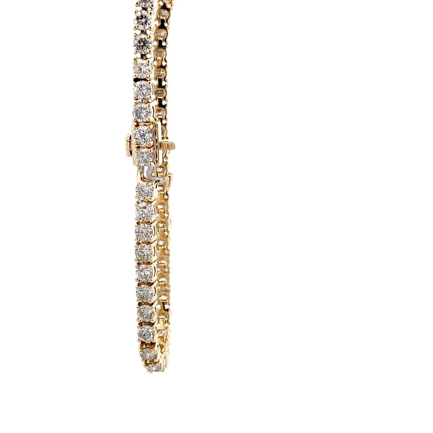 14K Yellow Gold Diamond Tennis Bracelet - 4.43ct - ipawnishop.com