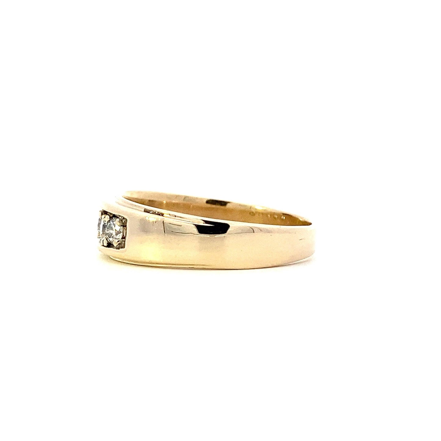 14K Yellow Gold Men's Diamond Ring - 0.40ct - ipawnishop.com
