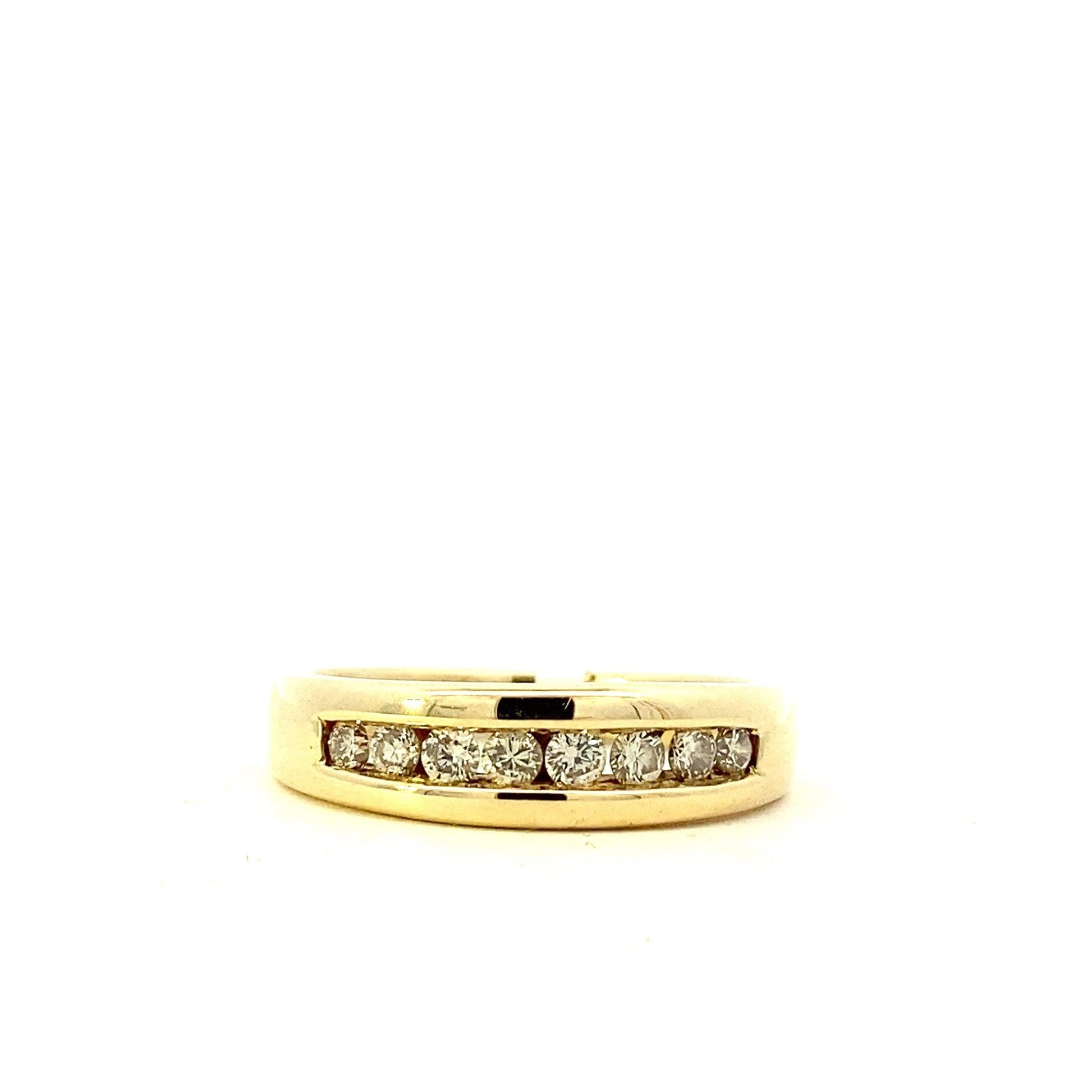 14K Yellow Gold Men's Diamond Ring - 0.48ct - ipawnishop.com