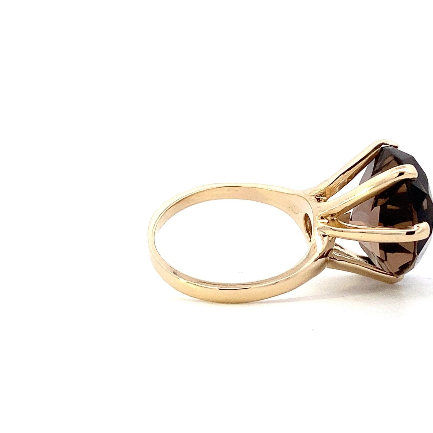 14K Yellow Gold Smokey Quartz Ring - ipawnishop.com