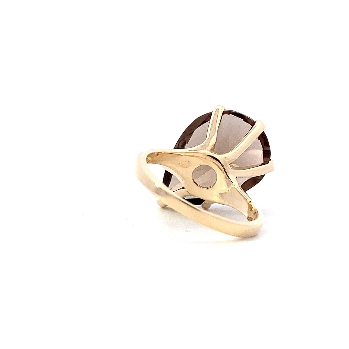 14K Yellow Gold Smokey Quartz Ring - ipawnishop.com