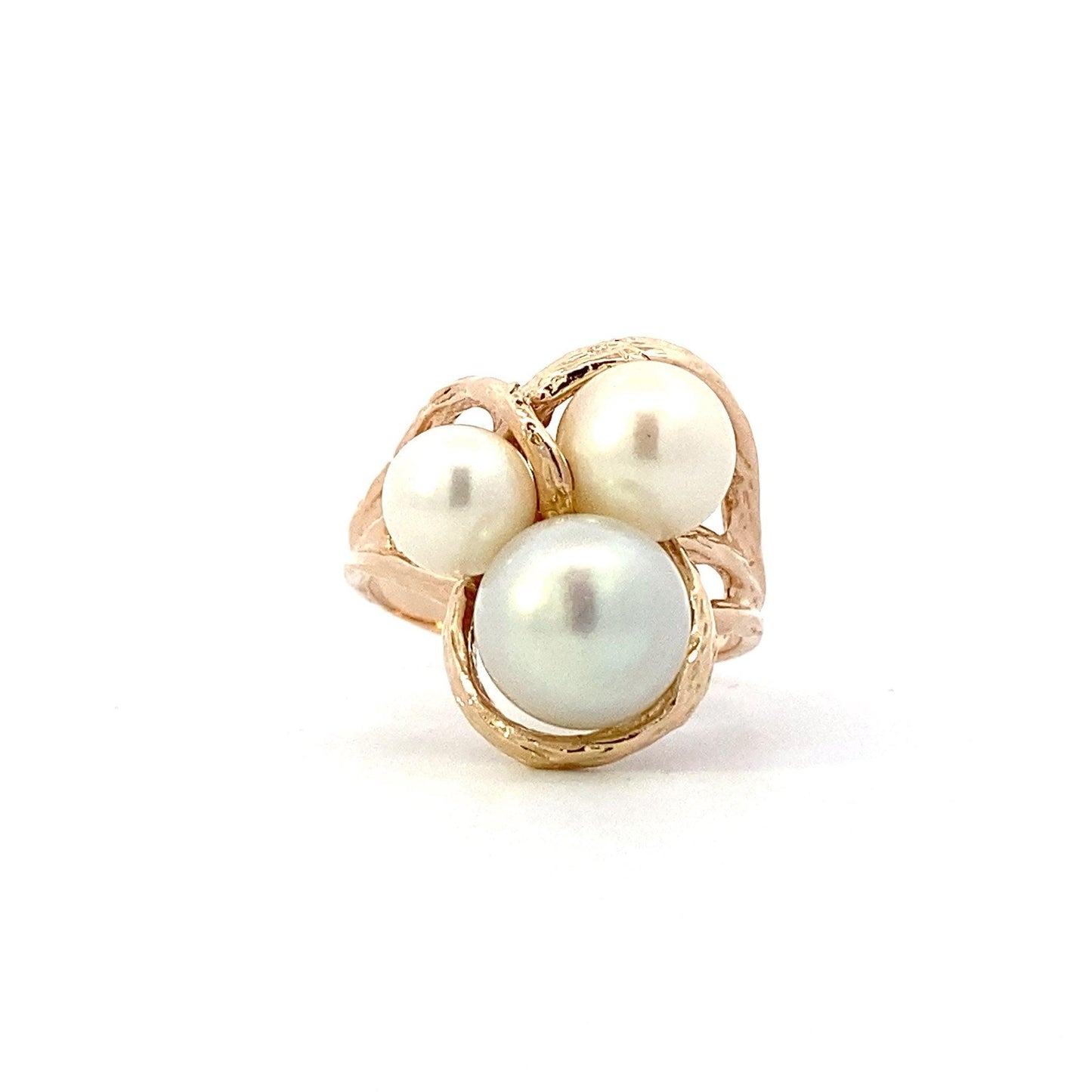 14K Yellow Gold Women's Akoya Pearl Ring - ipawnishop.com